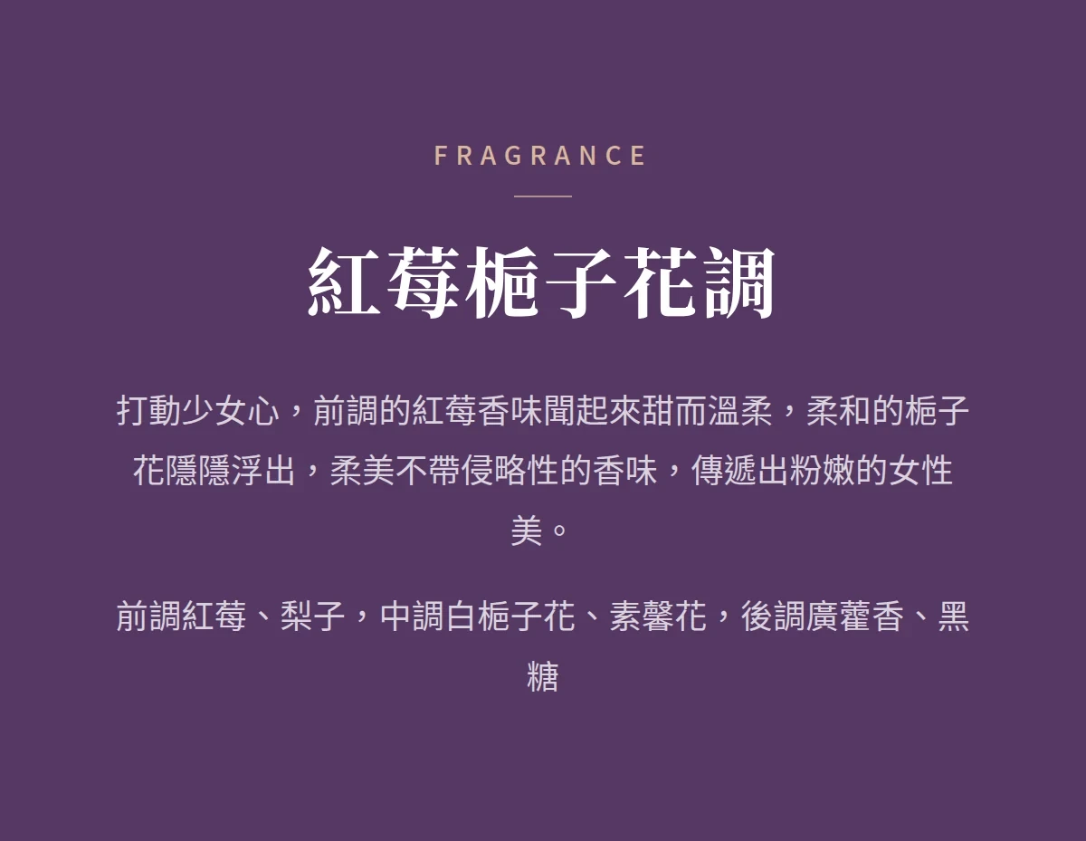 紅莓梔子花調 商品說明圖