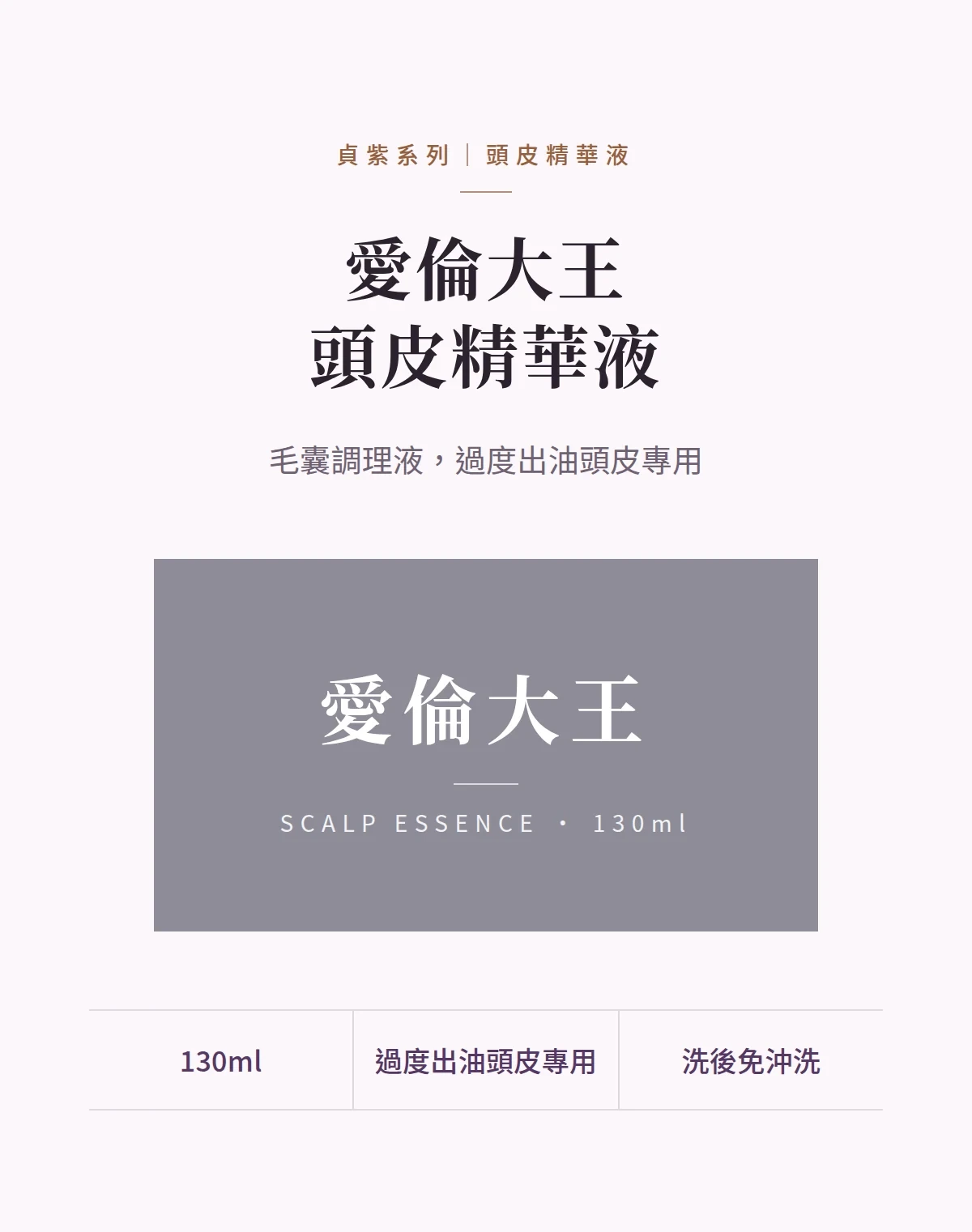 愛倫大王頭皮精華液 商品說明圖